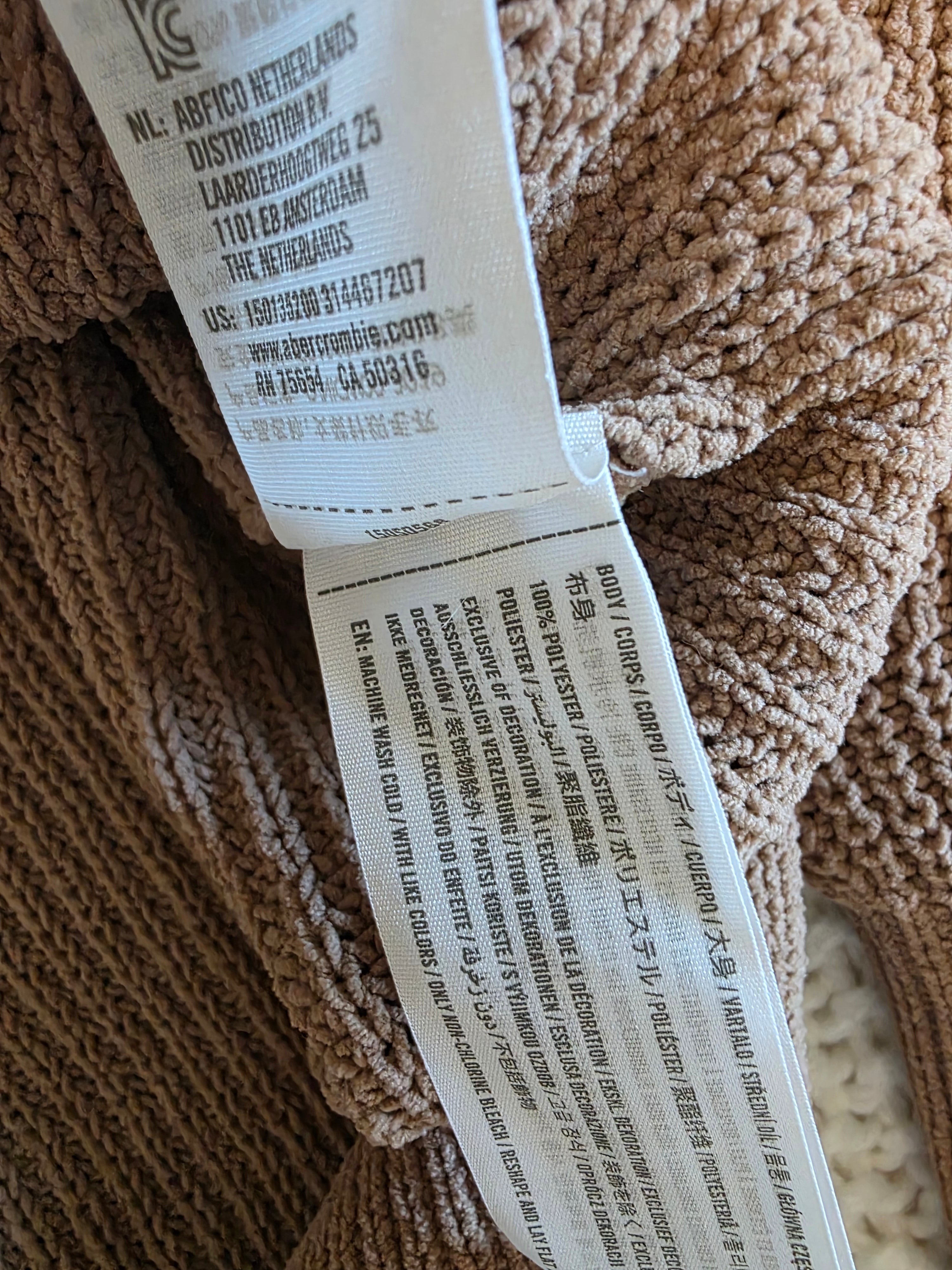 Abercrombie Brown Mockneck Sweater (XS)