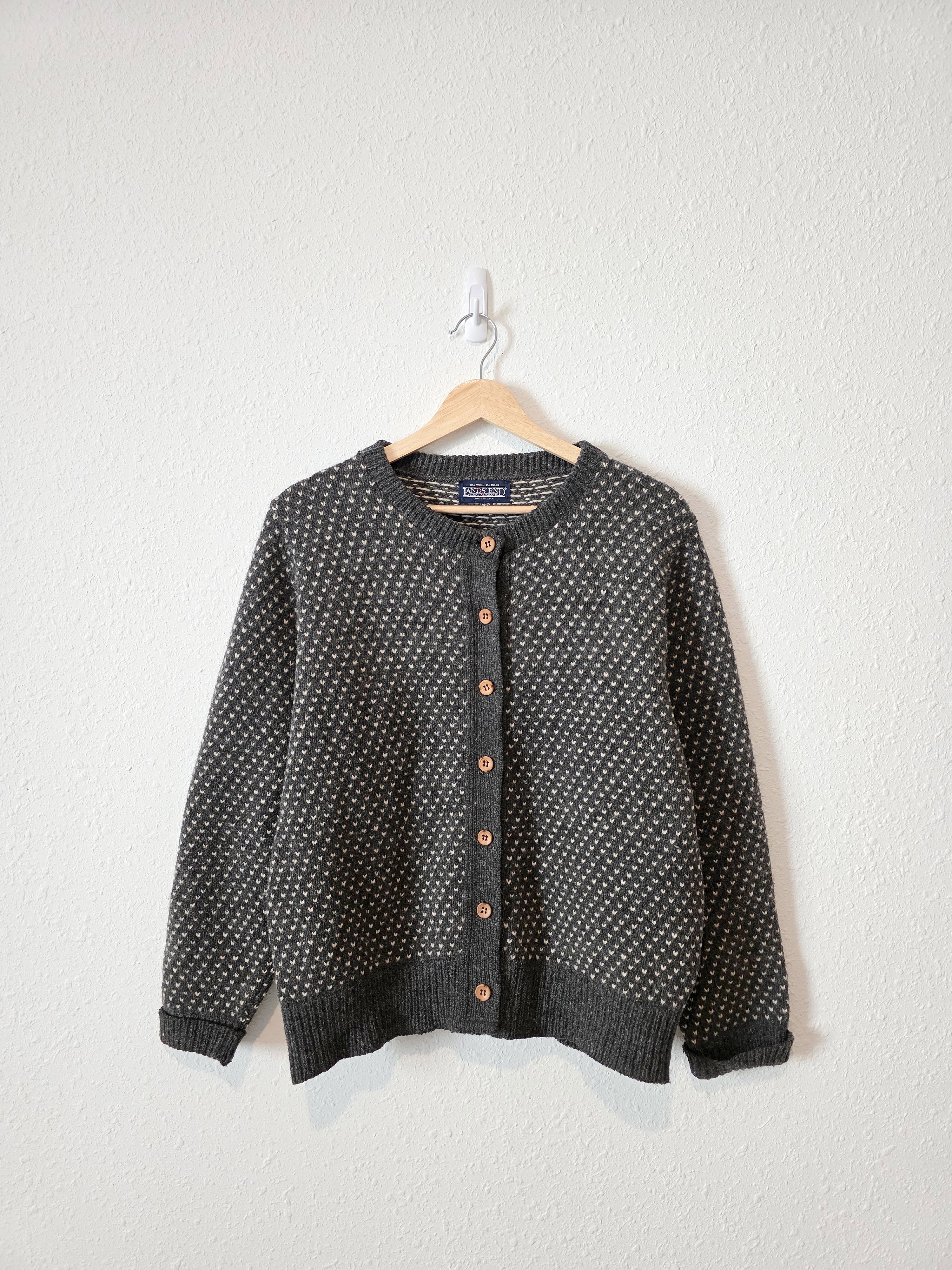 Vintage Lands End Wool Sweater (L)