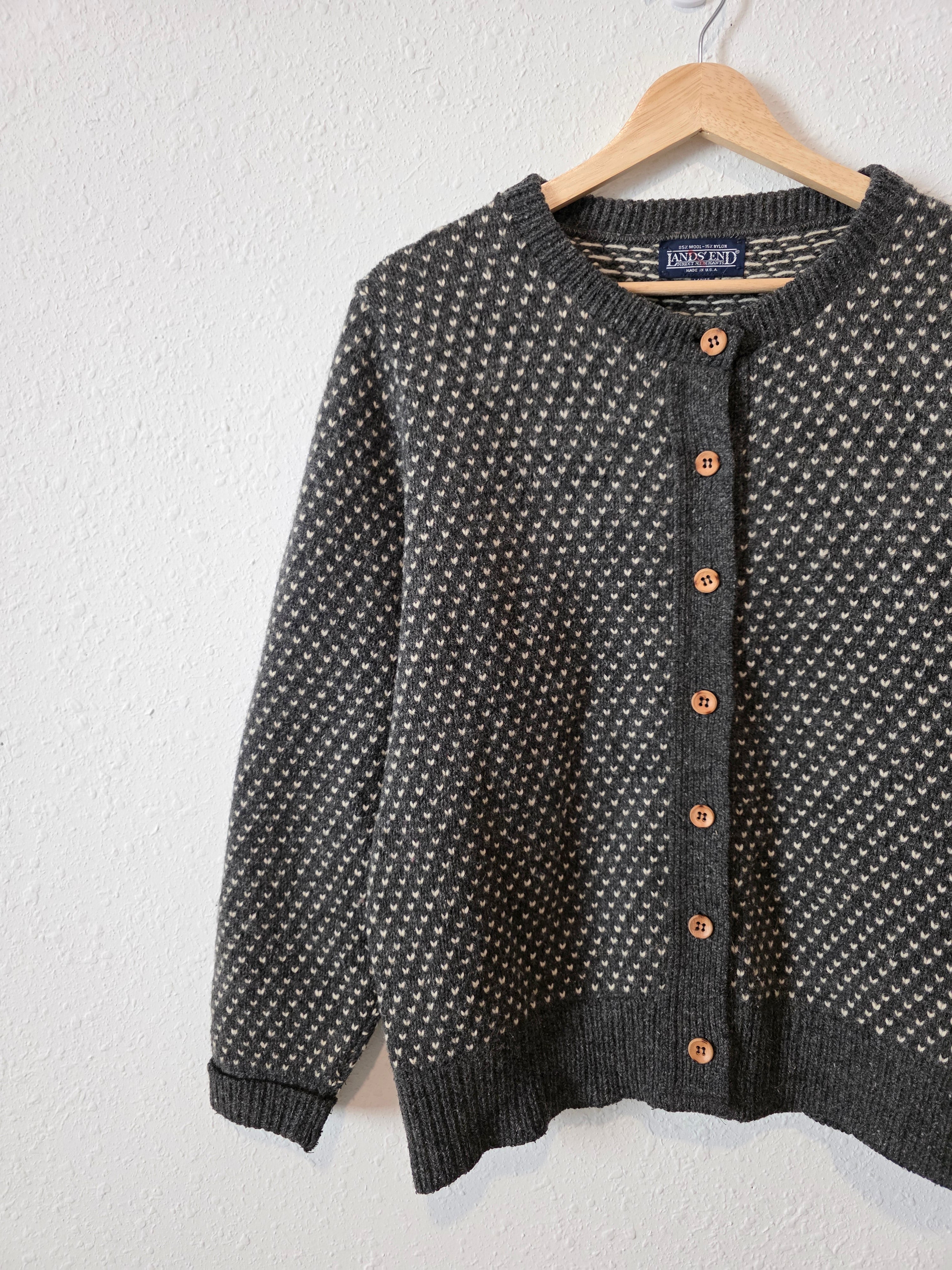 Vintage Lands End Wool Sweater (L)