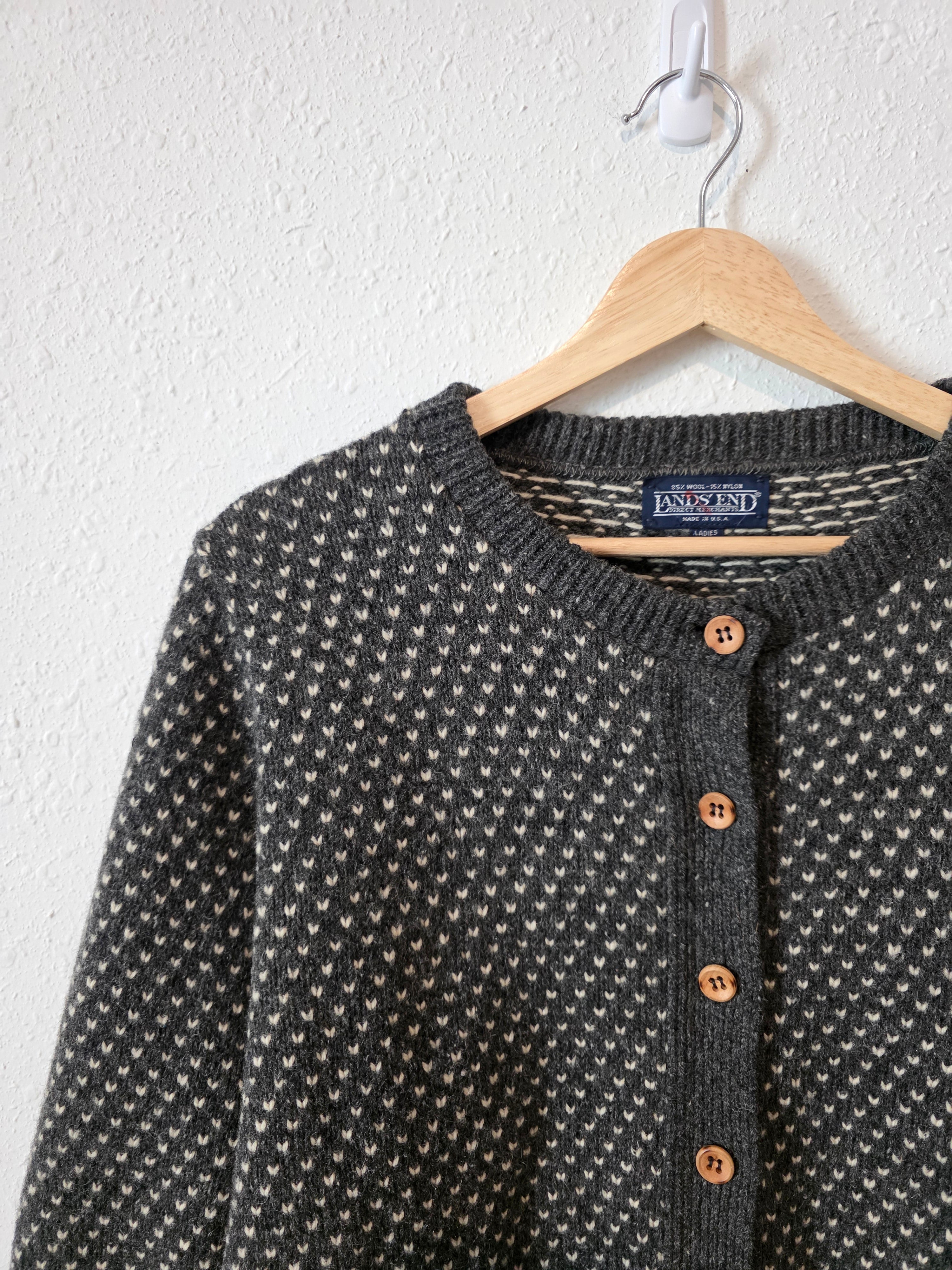 Vintage Lands End Wool Sweater (L)