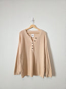 Aerie Oversized Henley Sweater (M)