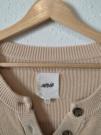 Aerie Oversized Henley Sweater (M)