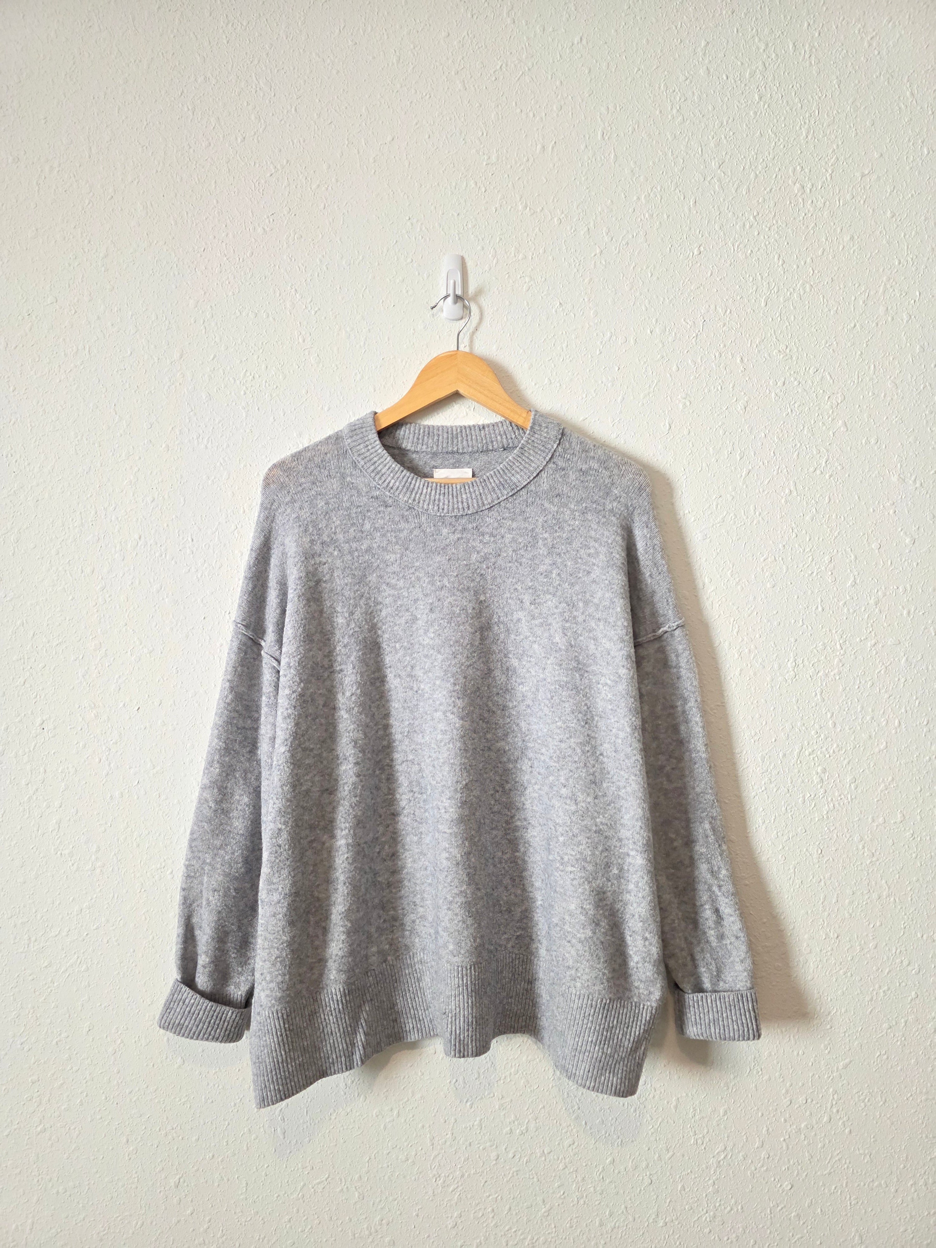 Aerie Gray Crewneck Sweater (L)