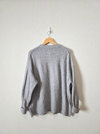 Aerie Gray Crewneck Sweater (L)
