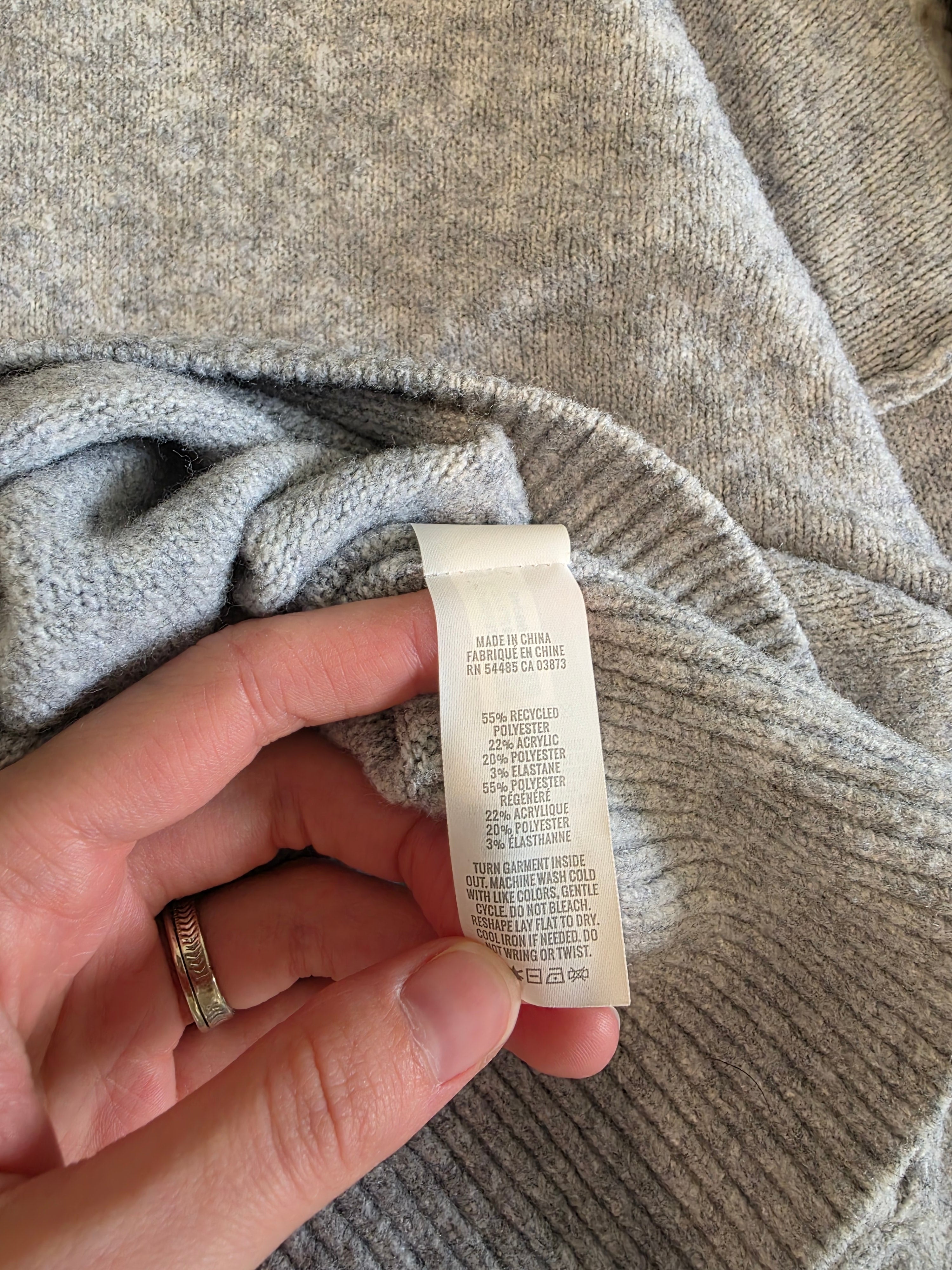 Aerie Gray Crewneck Sweater (L)
