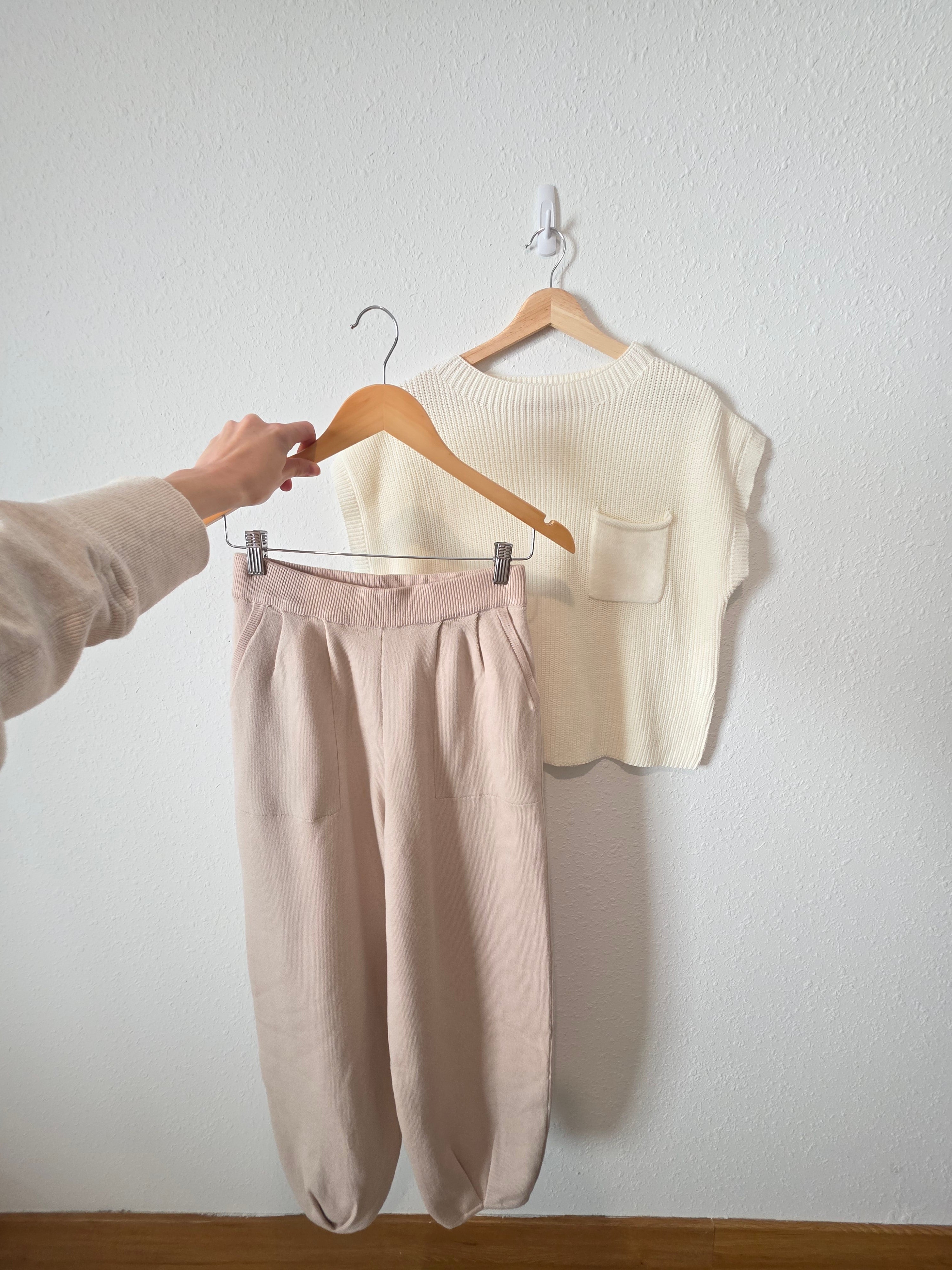 Neutral Knit Matching Set (S)