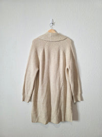 Evereve Long Button Up Cardigan Sweater (XL)