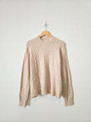 J.Crew Cable Knit Cozy Sweater (L)