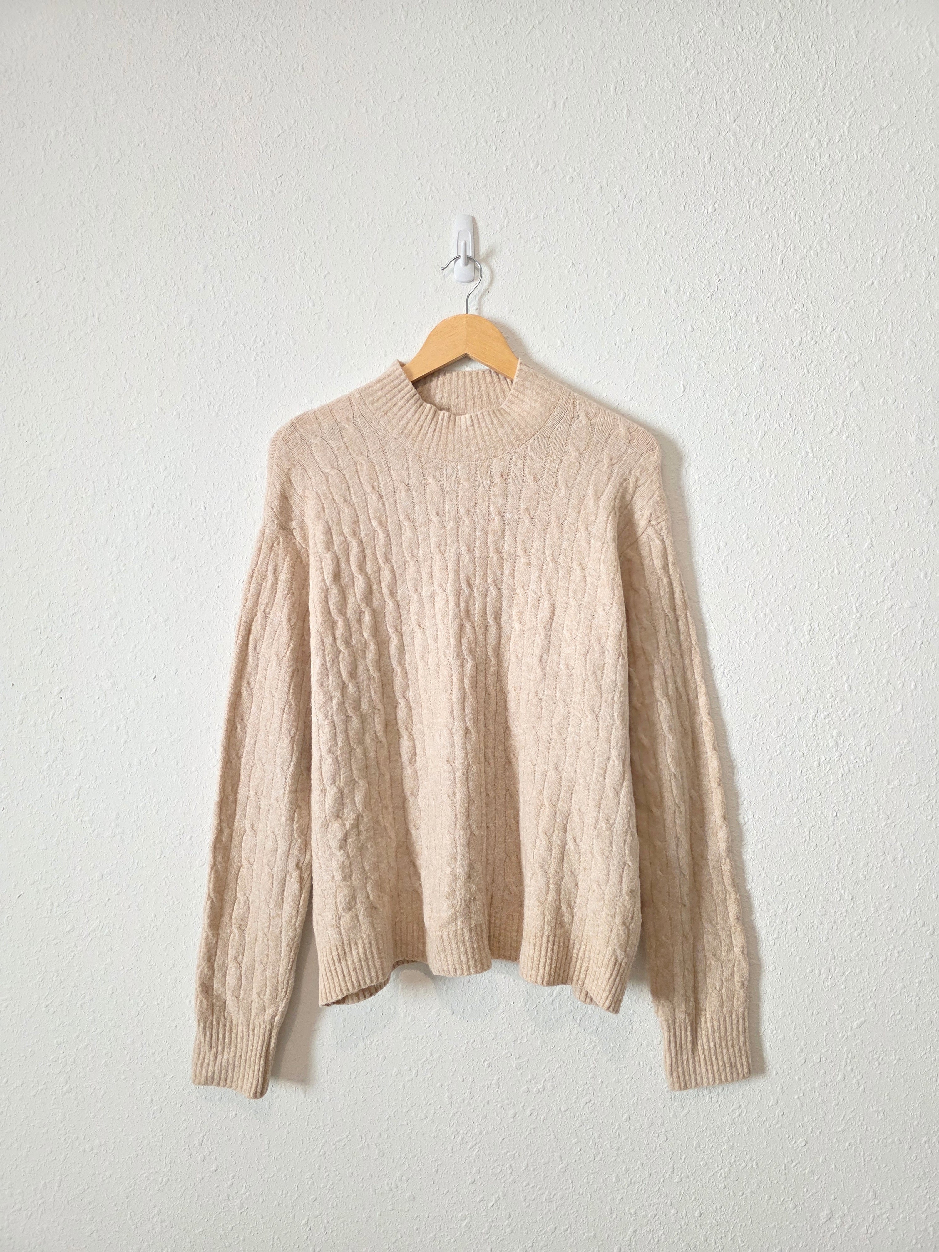 J.Crew Cable Knit Cozy Sweater (L)
