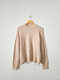 J.Crew Cable Knit Cozy Sweater (L)