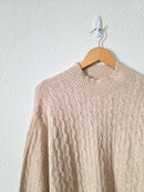 J.Crew Cable Knit Cozy Sweater (L)