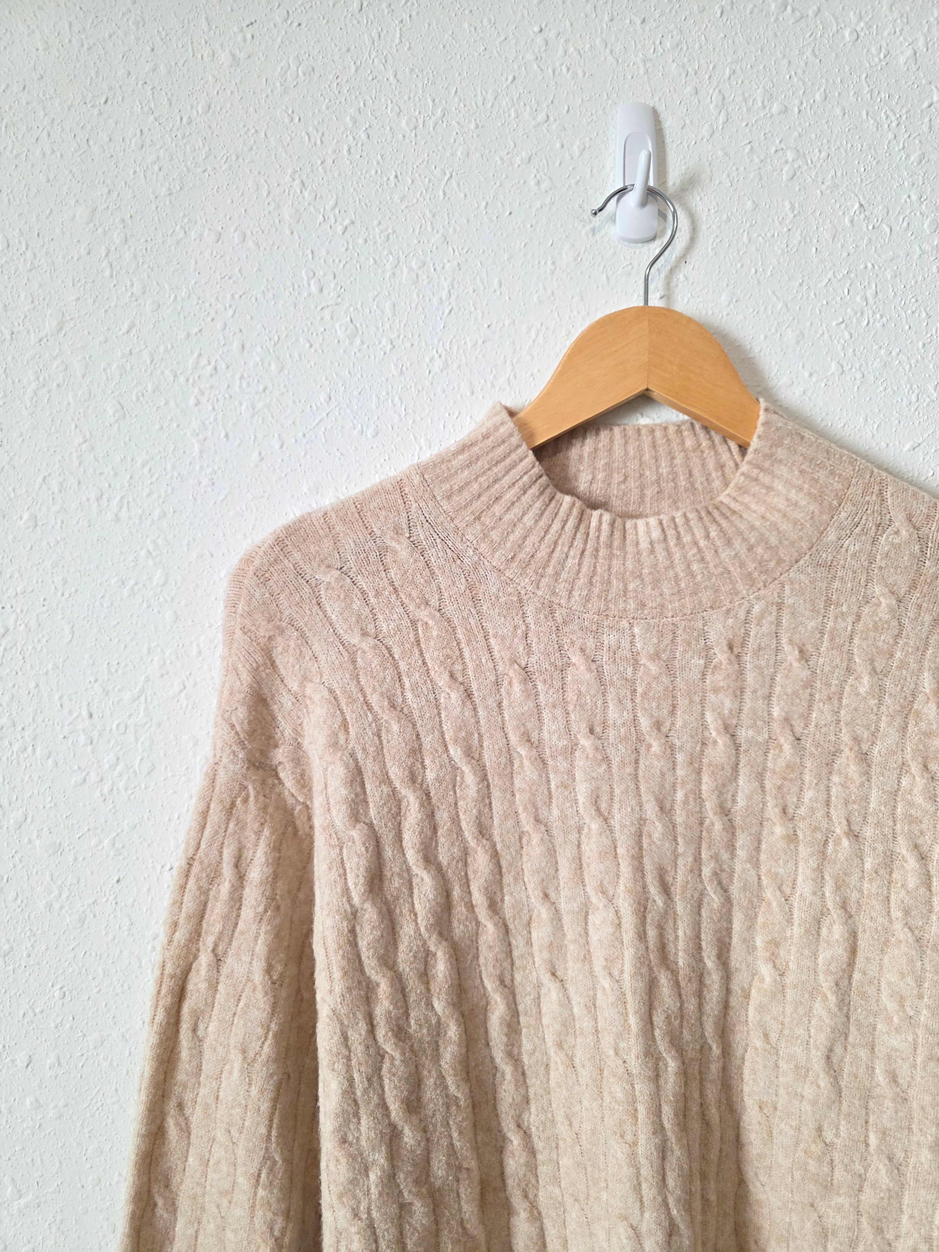 J.Crew Cable Knit Cozy Sweater (L)