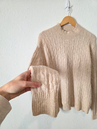 J.Crew Cable Knit Cozy Sweater (L)