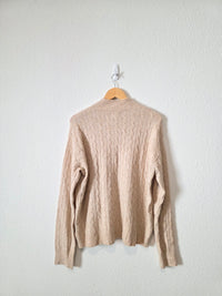 J.Crew Cable Knit Cozy Sweater (L)