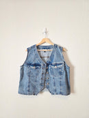 Cropped Denim Vest (XL)