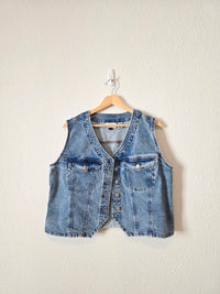 Cropped Denim Vest (XL)