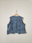 Cropped Denim Vest (XL)
