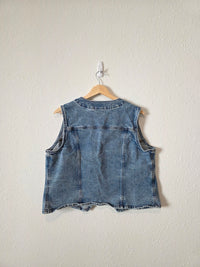 Cropped Denim Vest (XL)