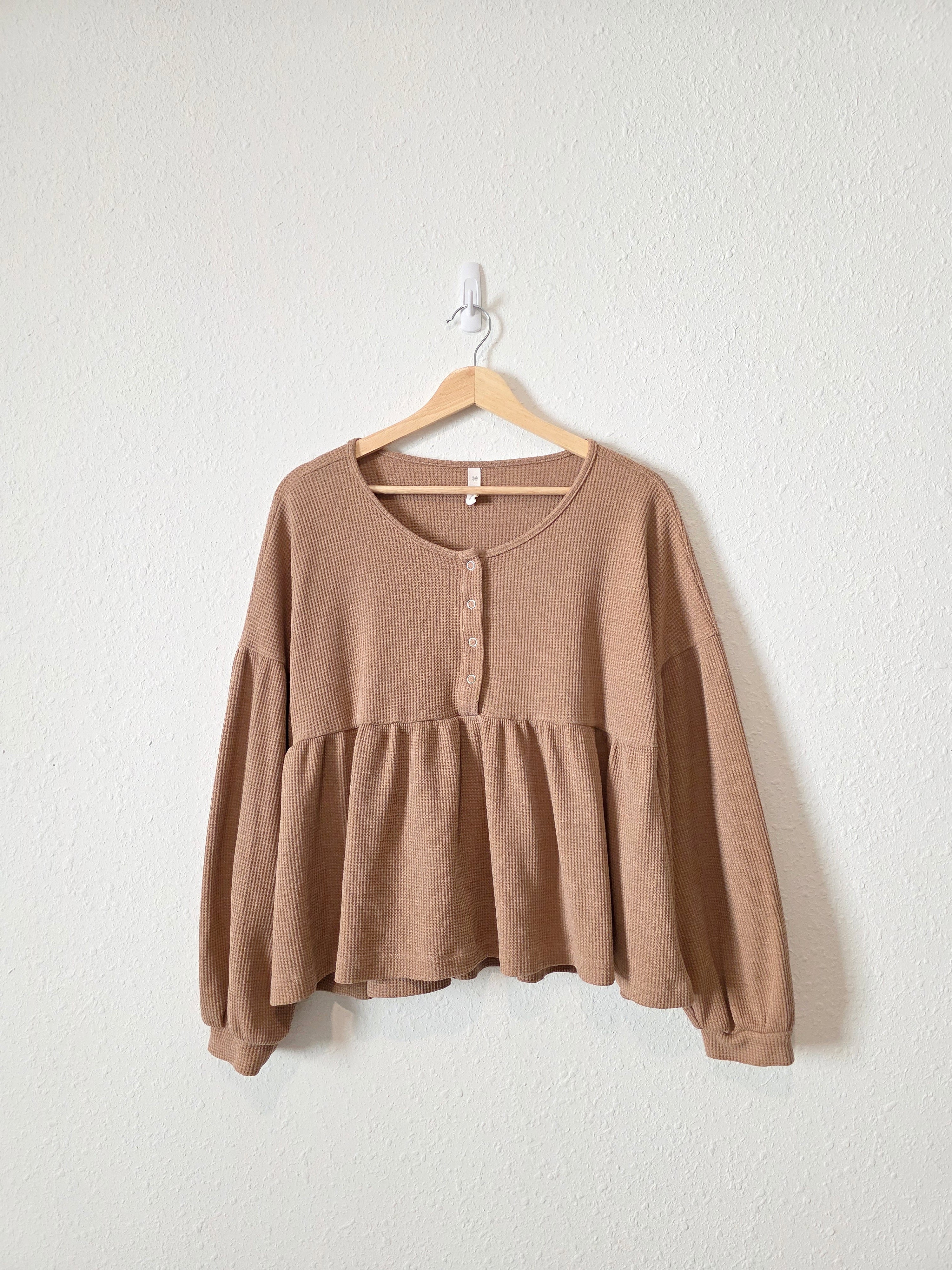 Wishlist Waffle Babydoll Top (S/M)