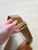 Quince Brown Leather Crossbody Bag