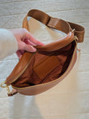Quince Brown Leather Crossbody Bag
