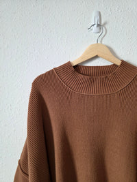 Zenana Ribbed Oversized Sweater (S)