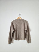 Madewell Waffle Mockneck Top (M)