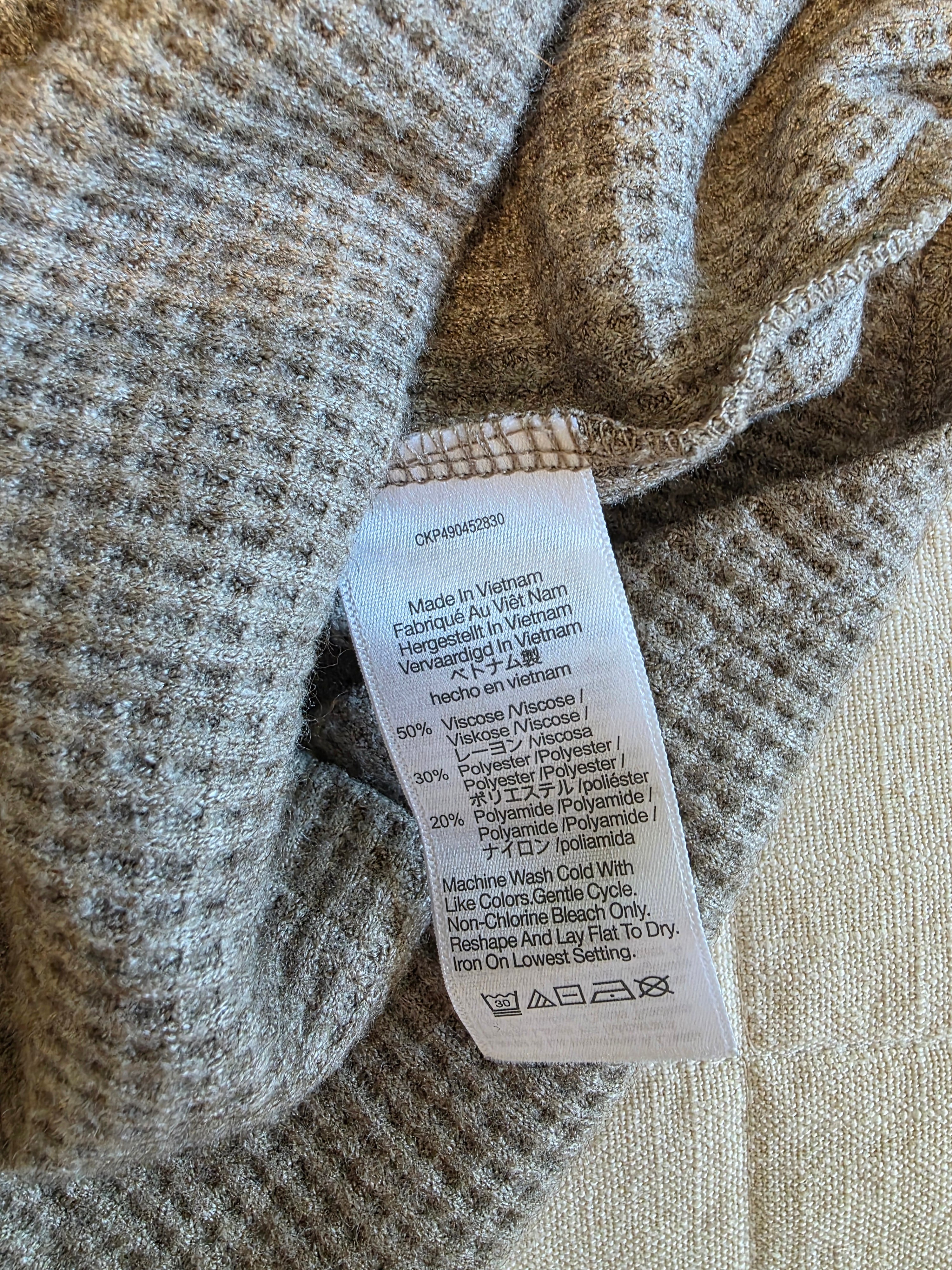 Madewell Waffle Mockneck Top (M)