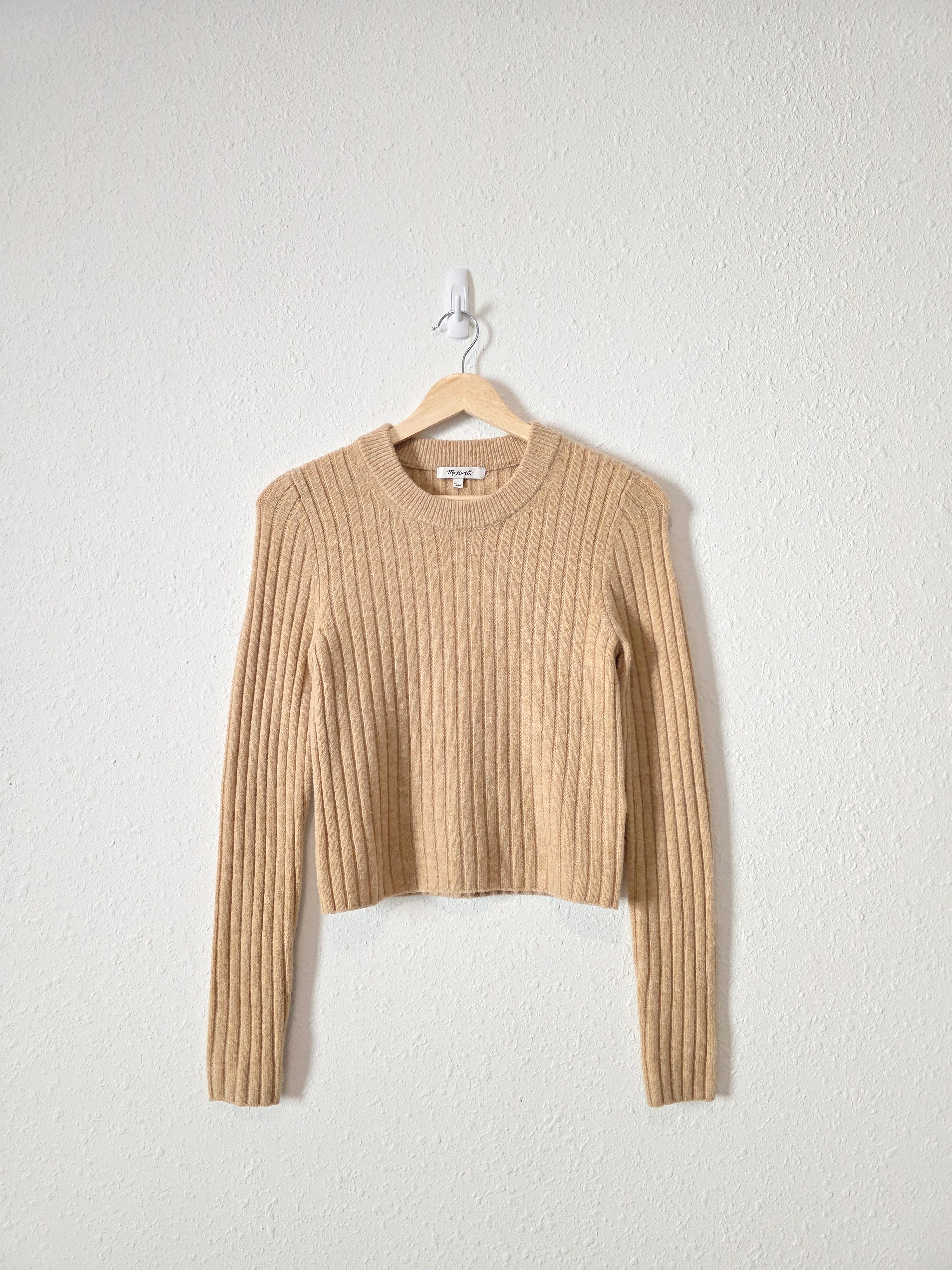 Madewell Ribbed Crewneck Sweater (S)