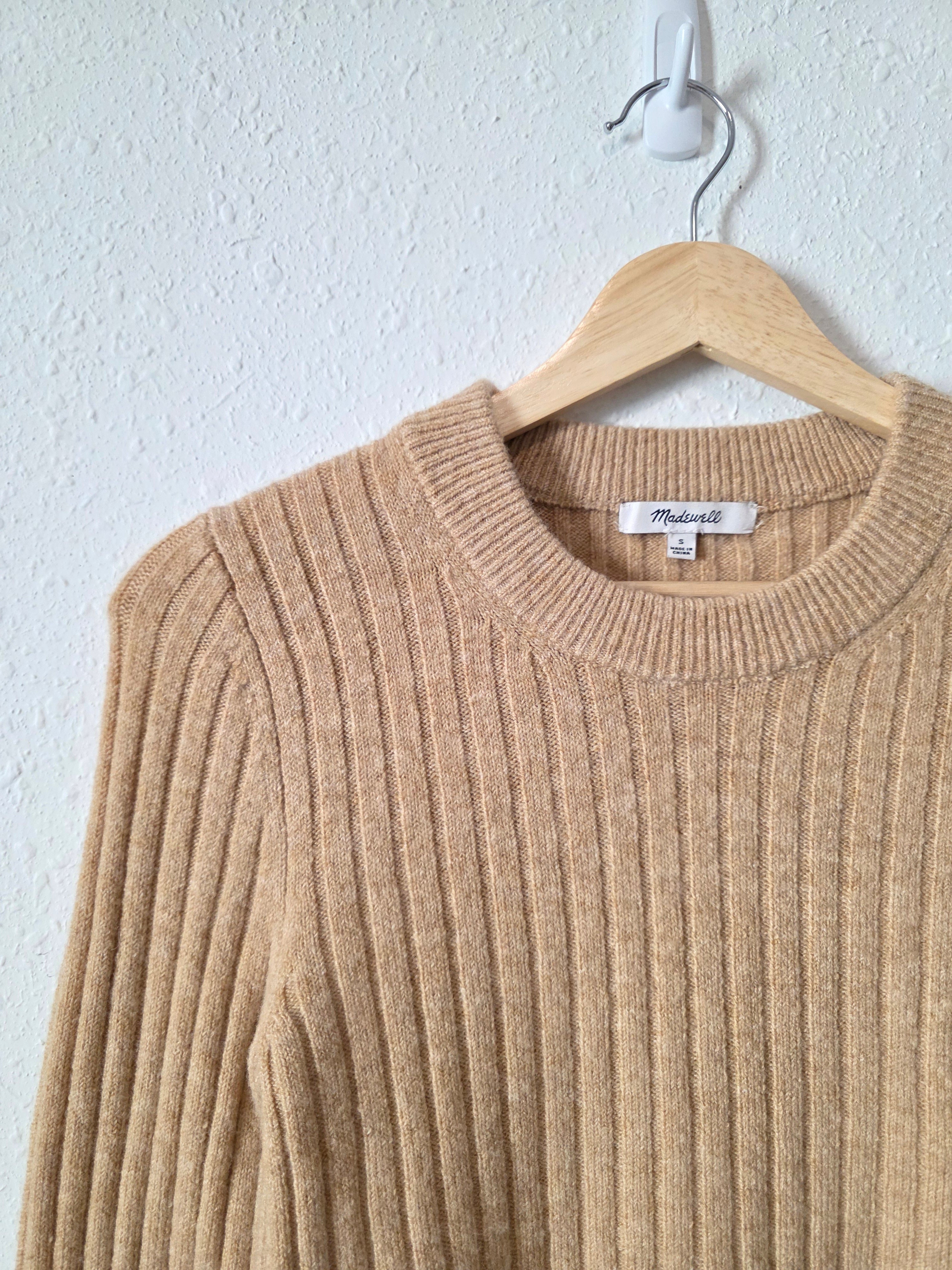 Madewell Ribbed Crewneck Sweater (S)
