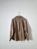 Zenana Brown Corduory Shacket (2X)