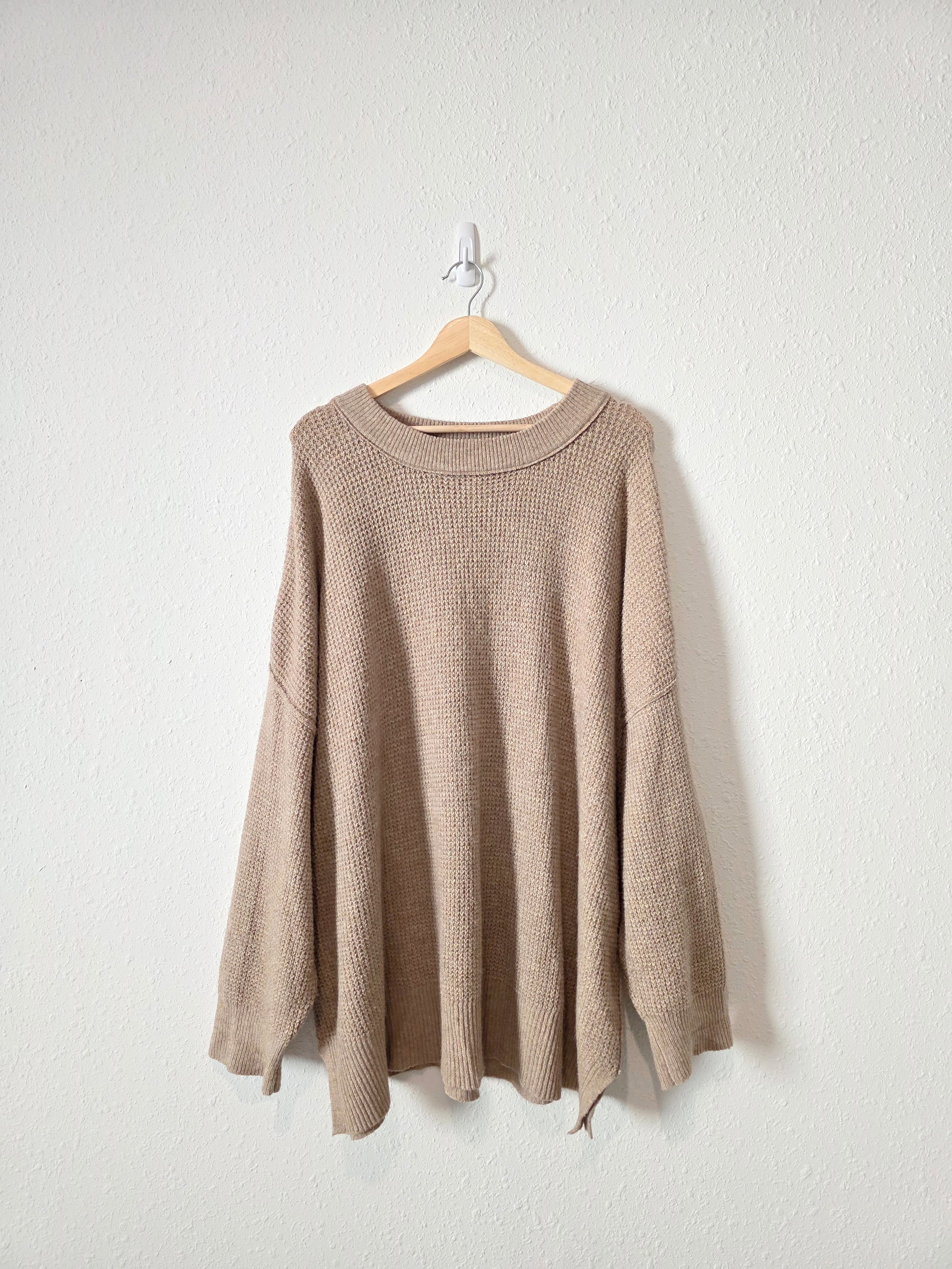 Aerie Oversized Waffle Sweater (XL)