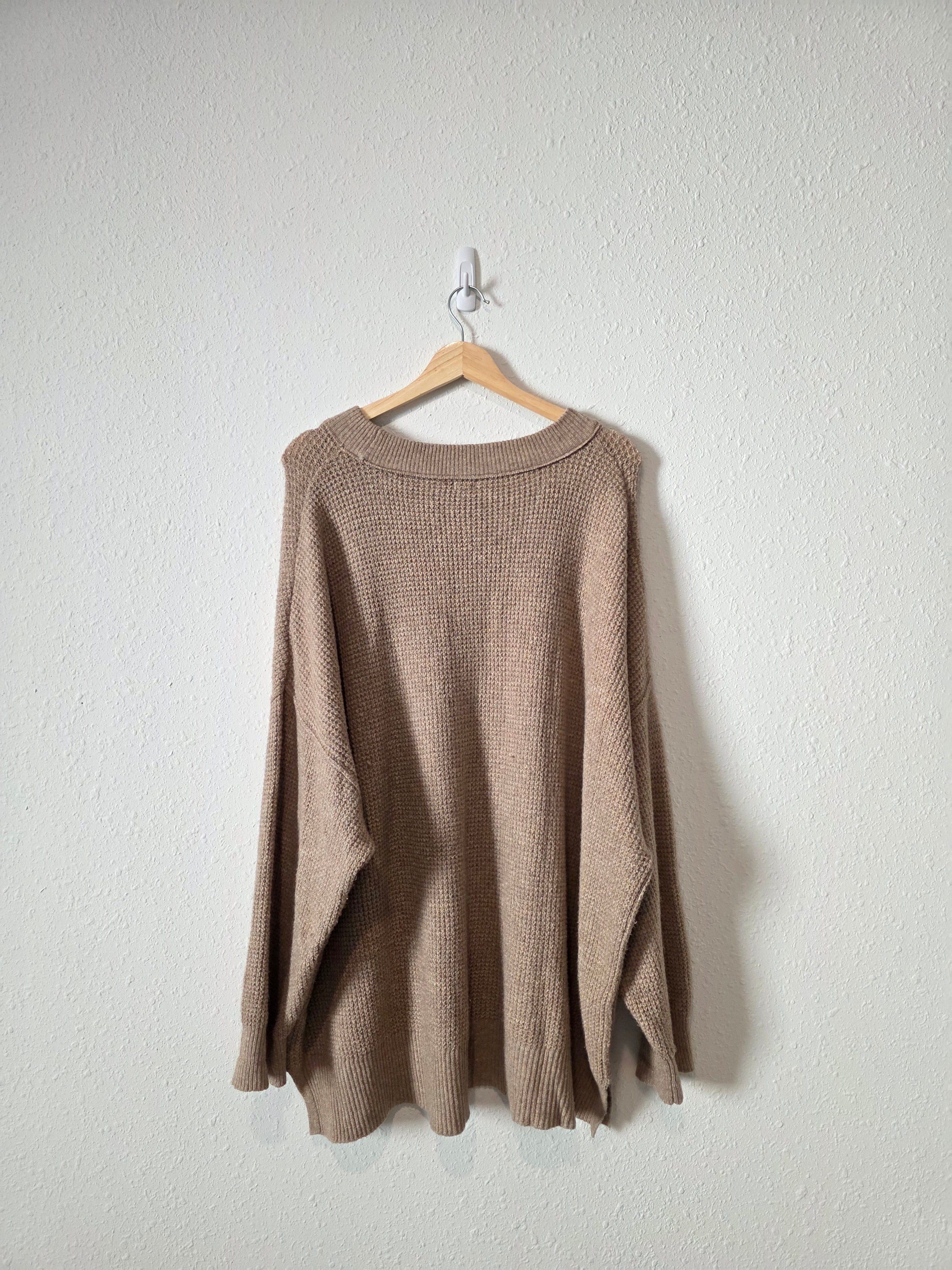 Aerie Oversized Waffle Sweater (XL)