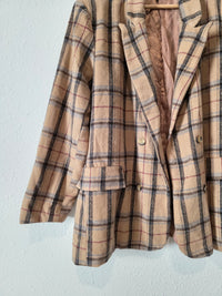 Lumiere Plaid Blazer Jacket (M)
