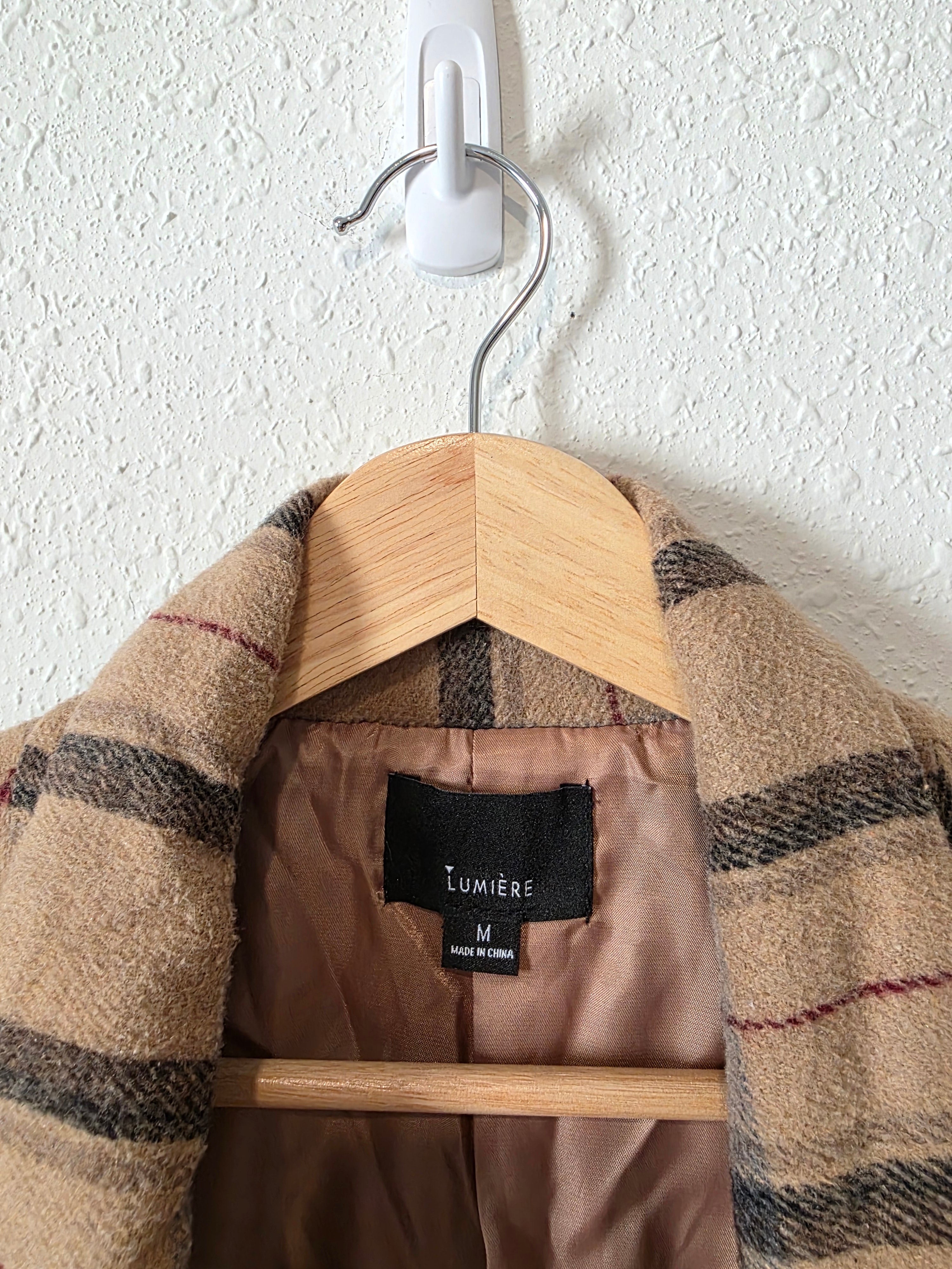 Lumiere Plaid Blazer Jacket (M)