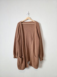 It Is Well LA Brown Chunky Cardigan (L)