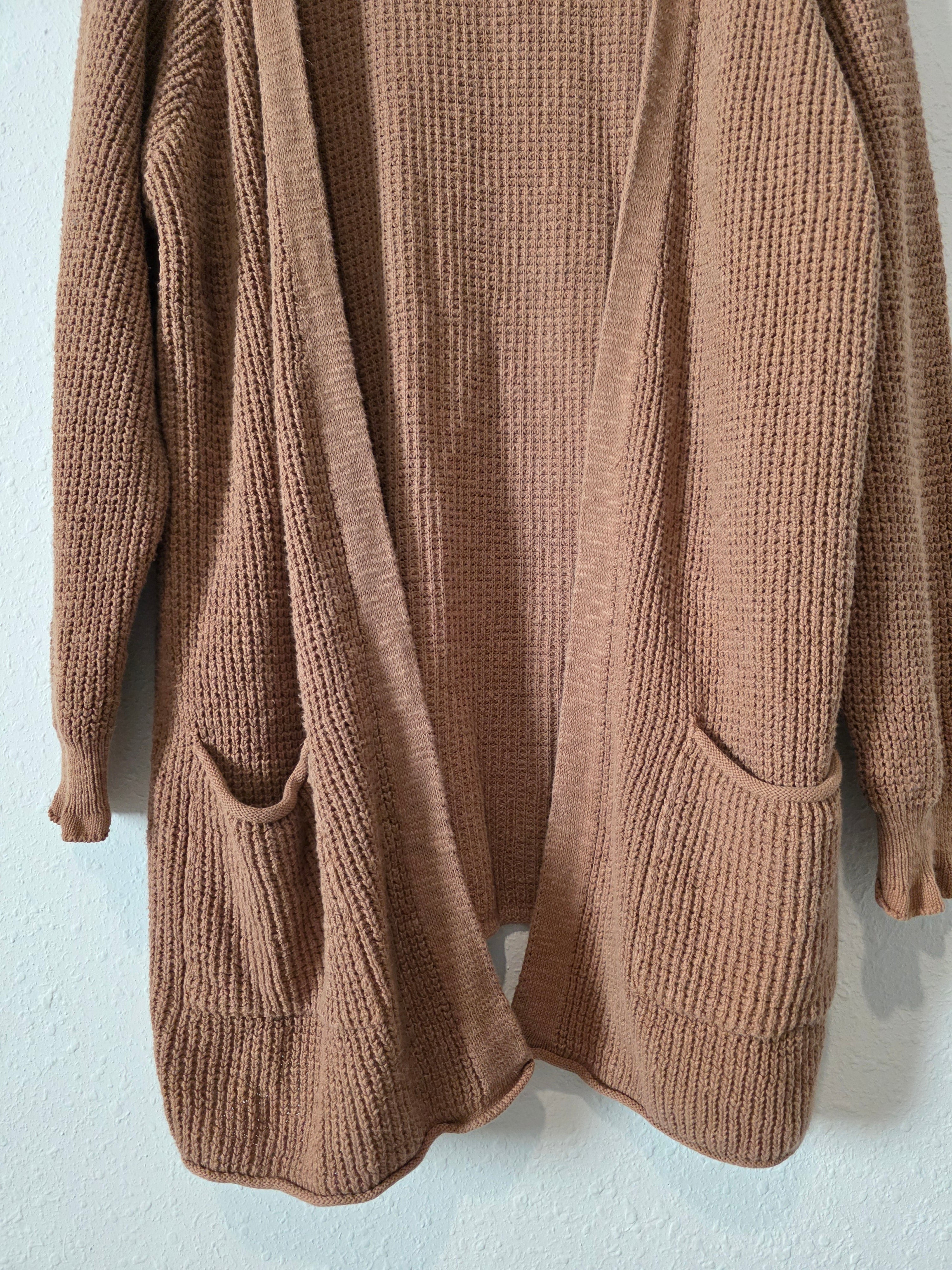 It Is Well LA Brown Chunky Cardigan (L)
