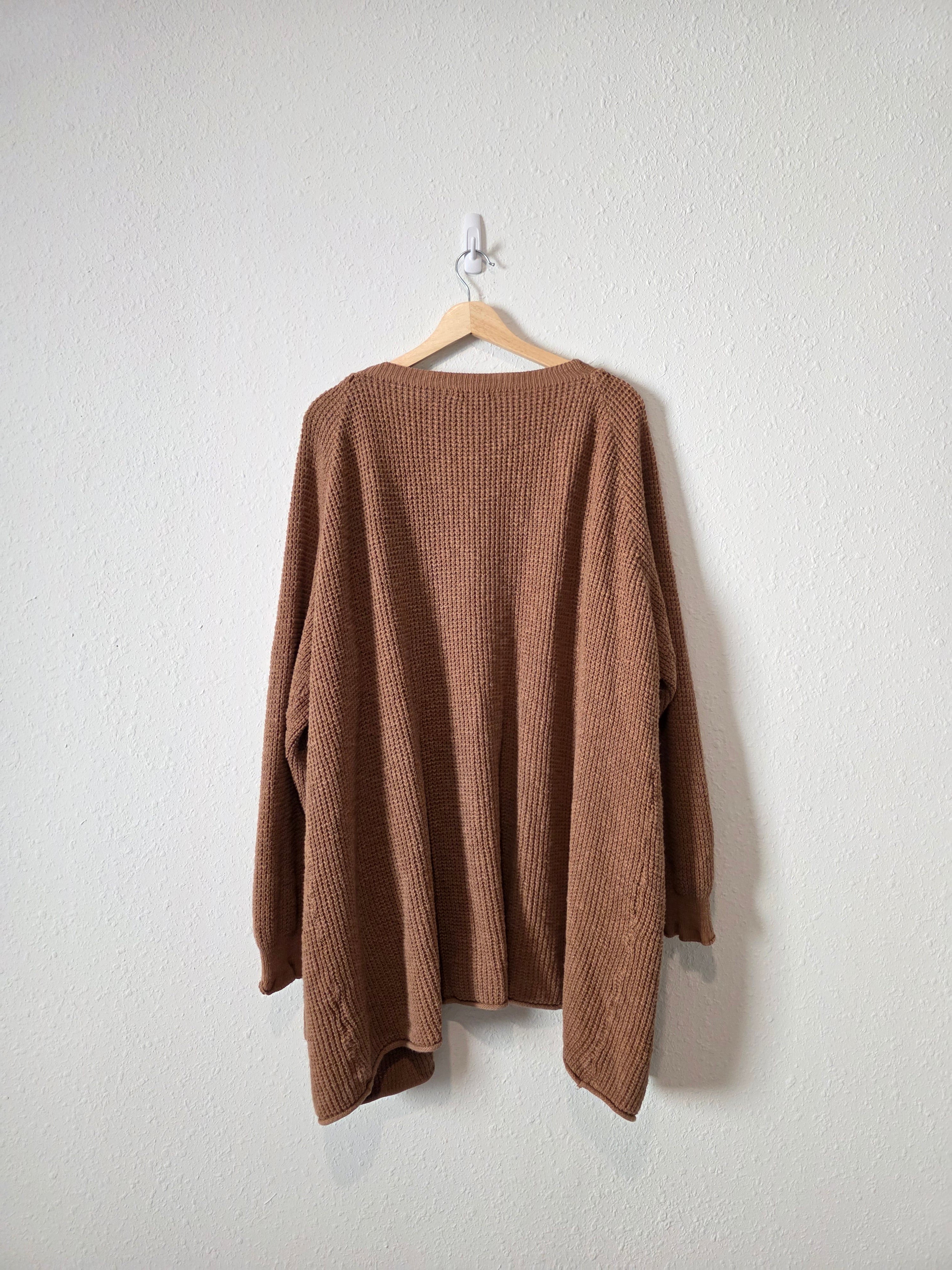 It Is Well LA Brown Chunky Cardigan (L)