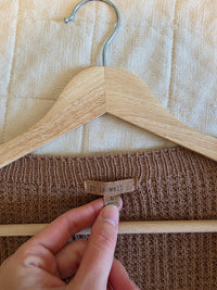 It Is Well LA Brown Chunky Cardigan (L)