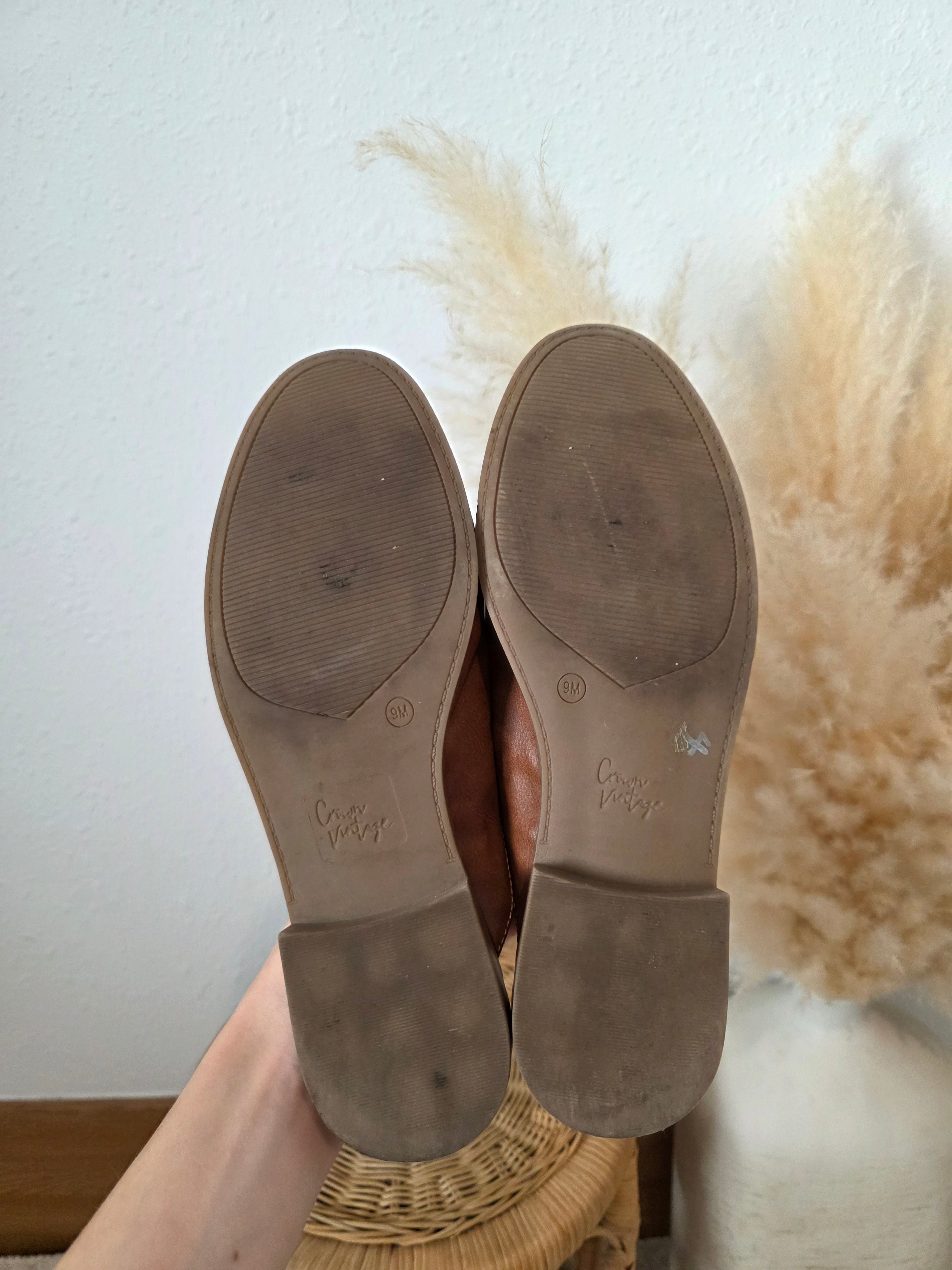 Crown Vintage Brown Loafer Mules (9)