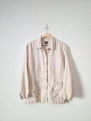 Vintage LL Bean Linen Chore Button Up (14P)