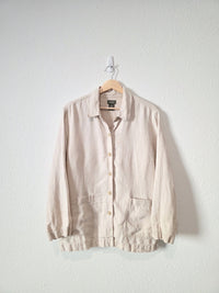 Vintage LL Bean Linen Chore Button Up (14P)