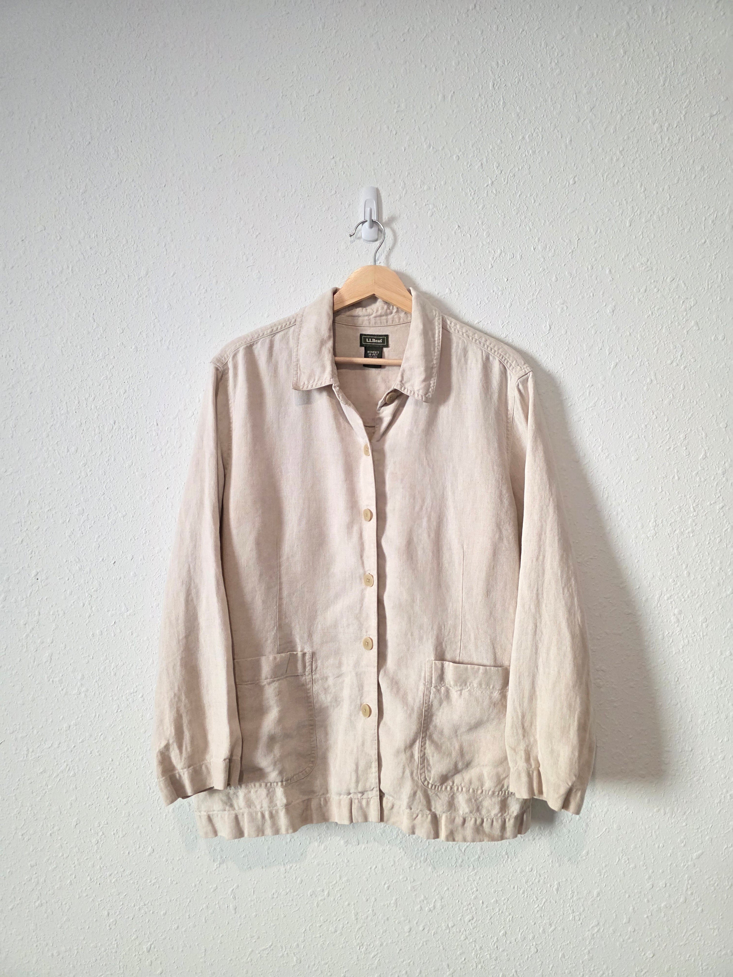 Vintage LL Bean Linen Chore Button Up (14P)