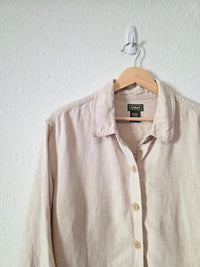 Vintage LL Bean Linen Chore Button Up (14P)