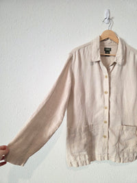 Vintage LL Bean Linen Chore Button Up (14P)