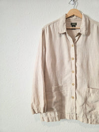 Vintage LL Bean Linen Chore Button Up (14P)