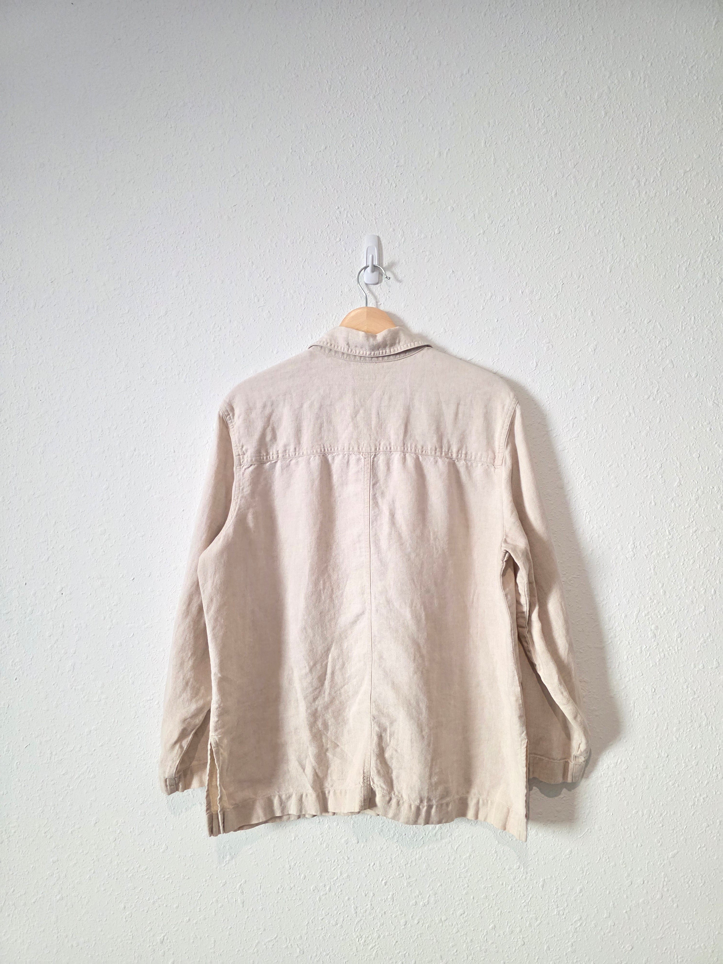 Vintage LL Bean Linen Chore Button Up (14P)