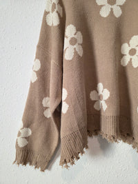 Hayden Neutral Floral Sweater (2X)