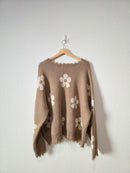 Hayden Neutral Floral Sweater (2X)