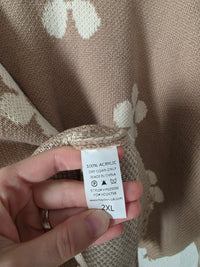 Hayden Neutral Floral Sweater (2X)